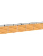 vidaXL Вдигната леха за градина Натурално 480 x 80 x 55 см