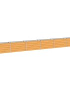 vidaXL Вдигната леха за градина Натурално 600 x 40 x 55 см
