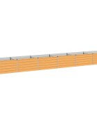 vidaXL Вдигната леха за градина Натурално 600 x 80 x 55 см