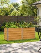 vidaXL Вдигната леха за градина Натурално дърво 160 x 40 x 55 см