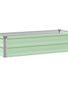 vidaXL Вдигната леха за градина Пастелно зелено 100 x 40 x 24 см