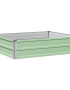 vidaXL Вдигната леха за градина Пастелно зелено 100 x 80 x 24 см