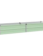vidaXL Вдигната леха за градина Пастелно зелено 160 x 40 x 24 см
