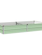vidaXL Вдигната леха за градина Пастелно зелено 160 x 80 x 24 см
