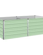 vidaXL Вдигната леха за градина Пастелно зелено 160 x 80 x 55 см