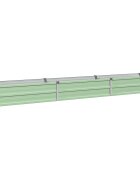 vidaXL Вдигната леха за градина Пастелно зелено 240 x 40 x 24 см