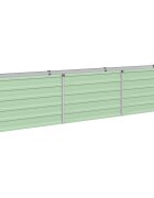 vidaXL Вдигната леха за градина Пастелно зелено 240 x 40 x 55 см