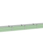 vidaXL Вдигната леха за градина Пастелно зелено 320 x 40 x 24 см