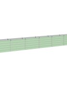 vidaXL Вдигната леха за градина Пастелно зелено 480 x 40 x 55 см