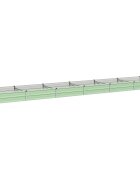 vidaXL Вдигната леха за градина Пастелно зелено 480 x 80 x 24 см