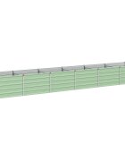 vidaXL Вдигната леха за градина Пастелно зелено 480 x 80 x 55 см