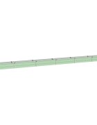 vidaXL Вдигната леха за градина Пастелно зелено 600 x 40 x 24 см