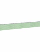 vidaXL Вдигната леха за градина Пастелно зелено 600 x 40 x 55 см