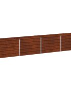 vidaXL Вдигната леха за градина Ръждясало 320 x 40 x 55 см картон