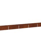 vidaXL Вдигната леха за градина Ръждясало 400 x 40 x 24 см картон
