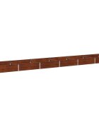 vidaXL Вдигната леха за градина Ръждясало 480 x 80 x 24 см картон