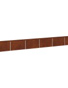 vidaXL Вдигната леха за градина Ръждясало 600 x 40 x 55 см картон