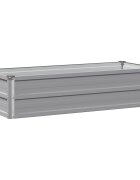 vidaXL Вдигната леха за градина Сиво 100 x 40 x 24 см