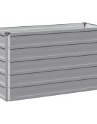 vidaXL Вдигната леха за градина Сиво 100 x 40 x 55 cm