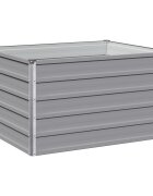 vidaXL Вдигната леха за градина Сиво 100 x 80 x 55 см