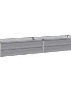 vidaXL Вдигната леха за градина Сиво 160 x 40 x 24 см