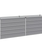 vidaXL Вдигната леха за градина Сиво 160 x 40 x 55 см