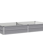 vidaXL Вдигната леха за градина Сиво 160 x 80 x 24 см
