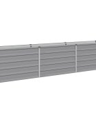 vidaXL Вдигната леха за градина Сиво 240 x 40 x 55 см