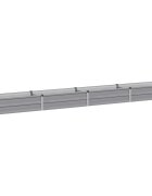 vidaXL Вдигната леха за градина Сиво 320 x 40 x 24 см