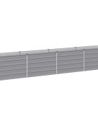vidaXL Вдигната леха за градина Сиво 320 x 40 x 55 см