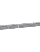 vidaXL Вдигната леха за градина Сиво 400 x 40 x 24 см