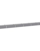 vidaXL Вдигната леха за градина Сиво 480 x 40 x 24 см