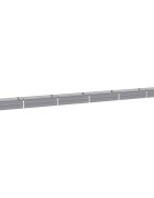 vidaXL Вдигната леха за градина Сиво 600 x 40 x 24 см