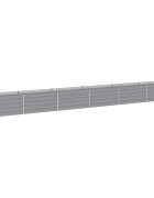 vidaXL Вдигната леха за градина Сиво 600 x 40 x 55 см