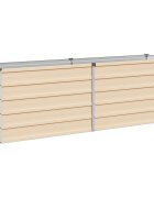 vidaXL Вдигната леха за градина Слонова кост 160 x 40 x 55 см