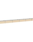 vidaXL Вдигната леха за градина Слонова кост 480 x 40 x 24 см