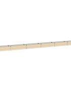 vidaXL Вдигната леха за градина Слонова кост 600 x 40 x 24 см