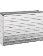 vidaXL Вдигната леха за градина Сребристо 100 x 40 x 55 cm оцинкован