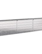 vidaXL Вдигната леха за градина Сребристо 240 x 40 x 55 см оцинкован
