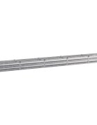 vidaXL Вдигната леха за градина Сребристо 400 x 40 x 24 см оцинкован