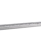vidaXL Вдигната леха за градина Сребристо 400 x 80 x 24 см оцинкован