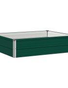 vidaXL Вдигната леха за градина Зелено 100 x 80 x 24 см