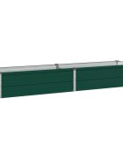 vidaXL Вдигната леха за градина Зелено 160 x 40 x 24 см