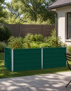 vidaXL Вдигната леха за градина Зелено 163 x 80 x 55 cm