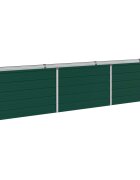 vidaXL Вдигната леха за градина Зелено 240 x 40 x 55 см