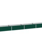 vidaXL Вдигната леха за градина Зелено 320 x 40 x 24 см