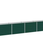 vidaXL Вдигната леха за градина Зелено 320 x 40 x 55 см