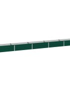vidaXL Вдигната леха за градина Зелено 400 x 40 x 24 см