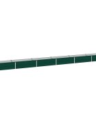 vidaXL Вдигната леха за градина Зелено 480 x 40 x 24 см