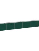 vidaXL Вдигната леха за градина Зелено 480 x 40 x 55 см